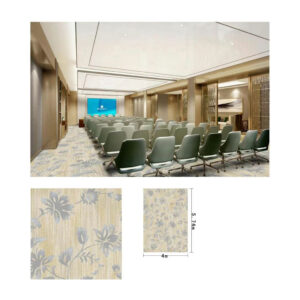 woven axminster carpet conference room