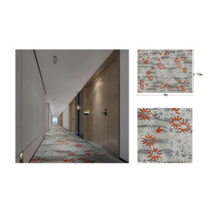 woven axminster carpet hotel corridor